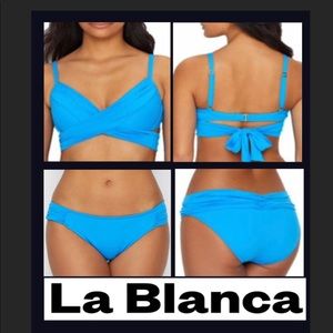 La Blanca Island Goddess bikini top & bottom NWT
